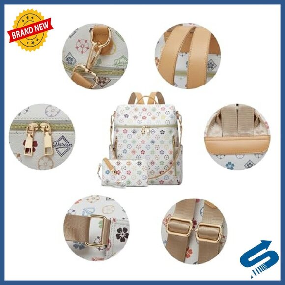 Convertible PU Leather Backpack Purse for Women - Travel Satchel Handbag main image 7